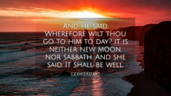 Picture 05 - 2 Kings 4:23 KJV Desktop Wallpaper - And he said, Wherefore wilt thou go to him to - Desktop Bible Verse Wallpaper
