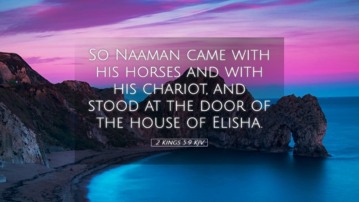 Picture 05 - 2 Kings 5:9 KJV Desktop Wallpaper - So Naaman came with his horses and with his - Desktop Bible Verse Wallpaper