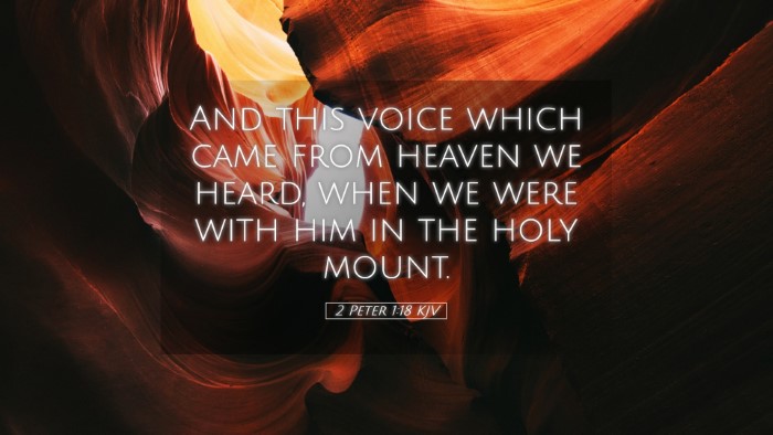 Picture 05 - 2 Peter 1:18 KJV Desktop Wallpaper - And this voice which came from heaven we heard, - Desktop Bible Verse Wallpaper