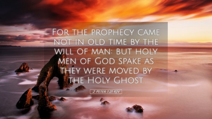 Picture 05 - 2 Peter 1:21 KJV Desktop Wallpaper - For the prophecy came not in old time by the will - Desktop Bible Verse Wallpaper