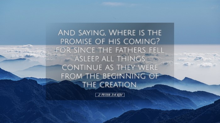 Picture 05 - 2 Peter 3:4 KJV Desktop Wallpaper - And saying, Where is the promise of his coming? - Desktop Bible Verse Wallpaper