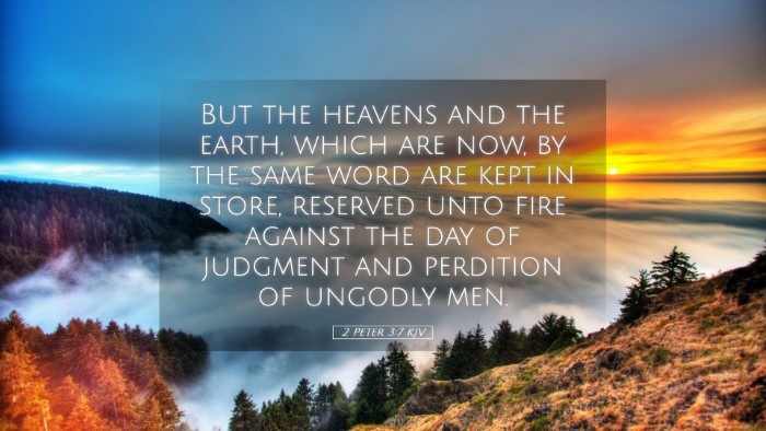 Picture 05 - 2 Peter 3:7 KJV Desktop Wallpaper - But the heavens and the earth, which are now, by - Desktop Bible Verse Wallpaper