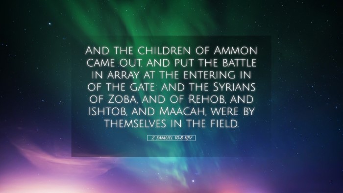 Picture 05 - 2 Samuel 10:8 KJV Desktop Wallpaper - And the children of Ammon came out, and put the - Desktop Bible Verse Wallpaper