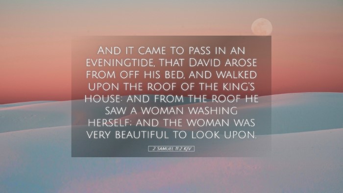 Picture 05 - 2 Samuel 11:2 KJV Desktop Wallpaper - And it came to pass in an eveningtide, that David - Desktop Bible Verse Wallpaper