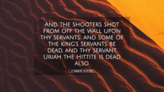 Picture 05 - 2 Samuel 11:24 KJV Desktop Wallpaper - And the shooters shot from off the wall upon thy - Desktop Bible Verse Wallpaper