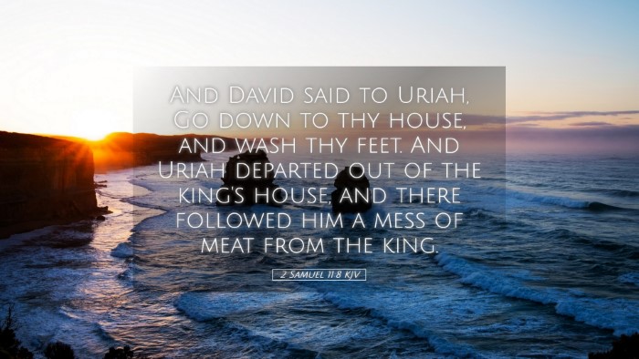 Picture 05 - 2 Samuel 11:8 KJV Desktop Wallpaper - And David said to Uriah, Go down to thy house, - Desktop Bible Verse Wallpaper