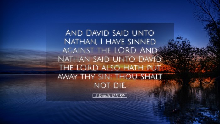 Picture 05 - 2 Samuel 12:13 KJV Desktop Wallpaper - And David said unto Nathan, I have sinned against - Desktop Bible Verse Wallpaper