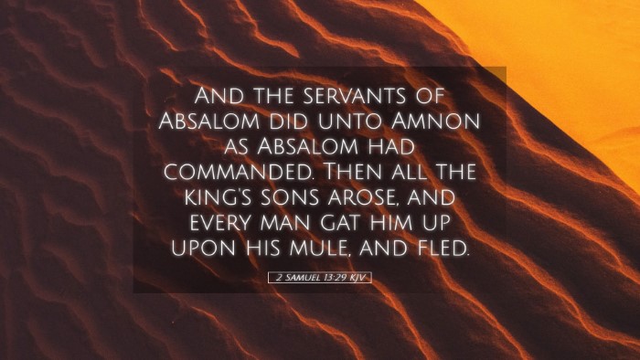 Picture 05 - 2 Samuel 13:29 KJV Desktop Wallpaper - And the servants of Absalom did unto Amnon as - Desktop Bible Verse Wallpaper