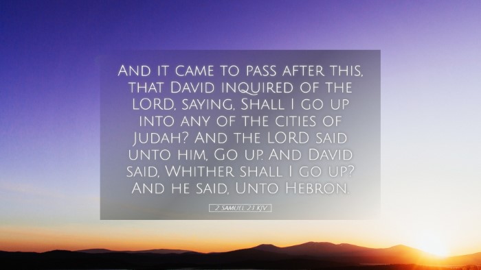 Picture 05 - 2 Samuel 2:1 KJV Desktop Wallpaper - And it came to pass after this, that David - Desktop Bible Verse Wallpaper