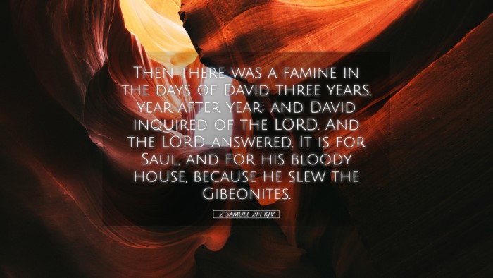 Picture 05 - 2 Samuel 21:1 KJV Desktop Wallpaper - Then there was a famine in the days of David - Desktop Bible Verse Wallpaper