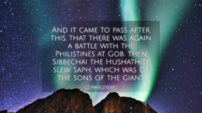 Picture 05 - 2 Samuel 21:18 KJV Desktop Wallpaper - And it came to pass after this, that there was - Desktop Bible Verse Wallpaper