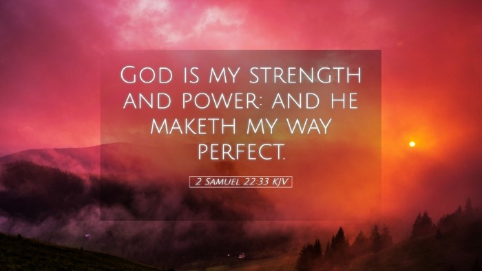 Picture 05 - 2 Samuel 22:33 KJV Desktop Wallpaper - God is my strength and power: and he maketh my - Desktop Bible Verse Wallpaper