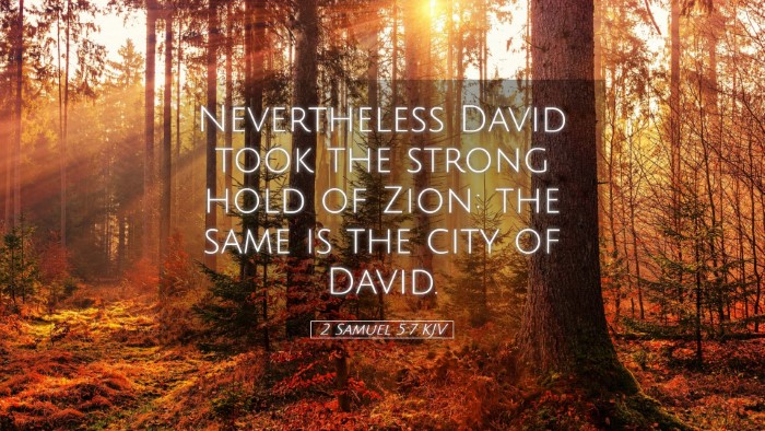 Picture 05 - 2 Samuel 5:7 KJV Desktop Wallpaper - Nevertheless David took the strong hold of Zion: - Desktop Bible Verse Wallpaper