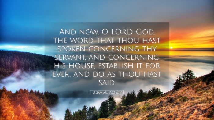 Picture 05 - 2 Samuel 7:25 KJV Desktop Wallpaper - And now, O LORD God, the word that thou hast - Desktop Bible Verse Wallpaper