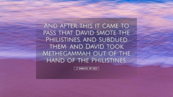 Picture 05 - 2 Samuel 8:1 KJV Desktop Wallpaper - And after this it came to pass that David smote - Desktop Bible Verse Wallpaper