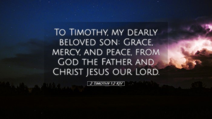 Picture 05 - 2 Timothy 1:2 KJV Desktop Wallpaper - To Timothy, my dearly beloved son: Grace, mercy, - Desktop Bible Verse Wallpaper
