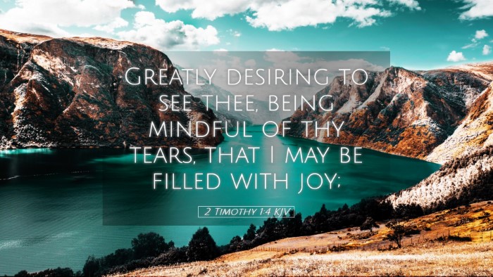 Picture 05 - 2 Timothy 1:4 KJV Desktop Wallpaper - Greatly desiring to see thee, being mindful of - Desktop Bible Verse Wallpaper