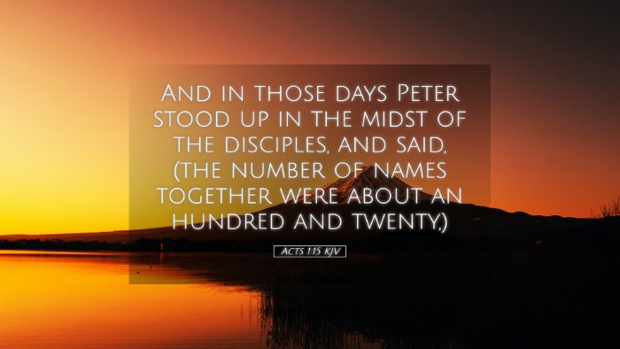 Picture 05 - Acts 1:15 KJV Desktop Wallpaper - And in those days Peter stood up in the midst of - Desktop Bible Verse Wallpaper