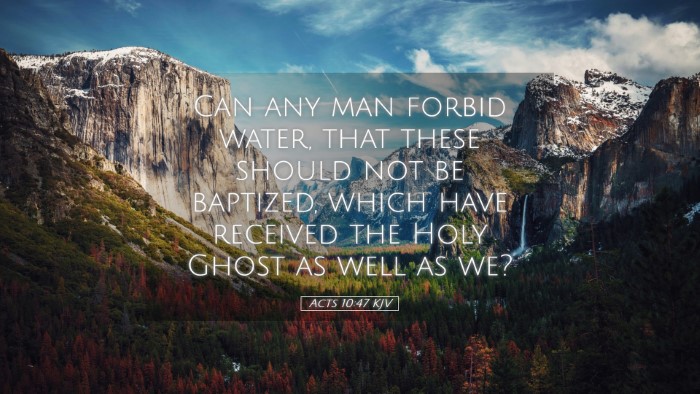 Picture 05 - Acts 10:47 KJV Desktop Wallpaper - Can any man forbid water, that these should not - Desktop Bible Verse Wallpaper