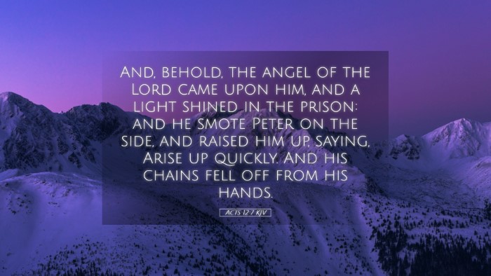 Picture 05 - Acts 12:7 KJV Desktop Wallpaper - And, behold, the angel of the Lord came upon him, - Desktop Bible Verse Wallpaper