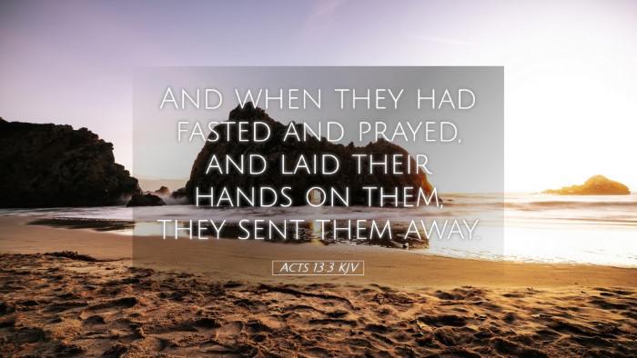 Picture 05 - Acts 13:3 KJV Desktop Wallpaper - And when they had fasted and prayed, and laid - Desktop Bible Verse Wallpaper