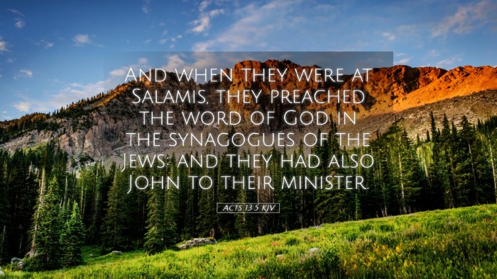 Picture 05 - Acts 13:5 KJV Desktop Wallpaper - And when they were at Salamis, they preached the - Desktop Bible Verse Wallpaper