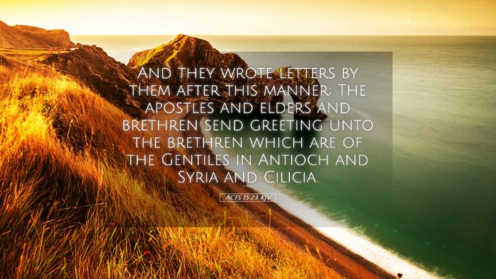 Picture 05 - Acts 15:23 KJV Desktop Wallpaper - And they wrote letters by them after this manner; - Desktop Bible Verse Wallpaper