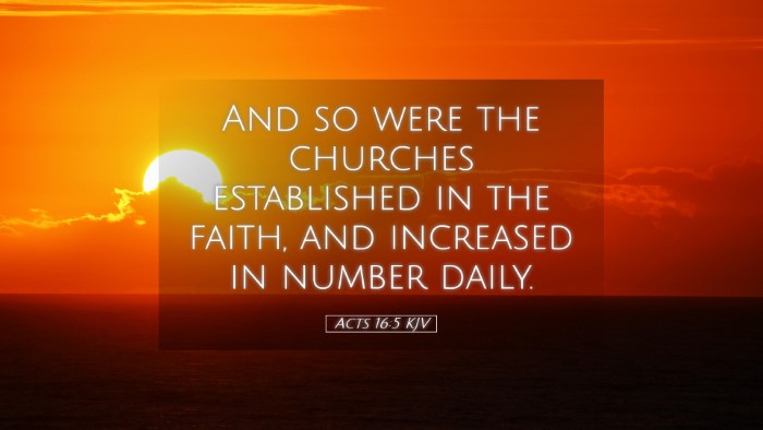 Picture 05 - Acts 16:5 KJV Desktop Wallpaper - And so were the churches established in the - Desktop Bible Verse Wallpaper