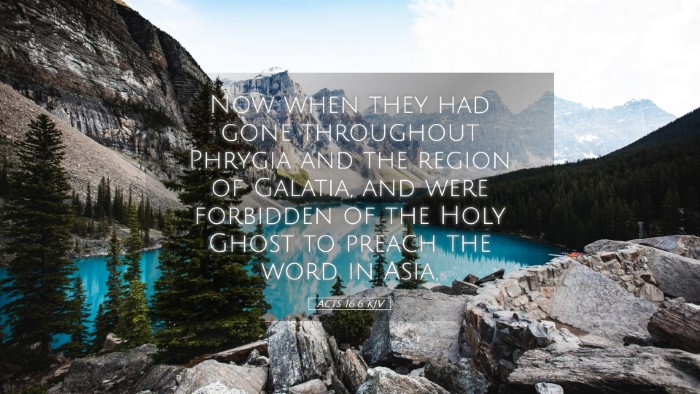 Picture 05 - Acts 16:6 KJV Desktop Wallpaper - Now when they had gone throughout Phrygia and the - Desktop Bible Verse Wallpaper