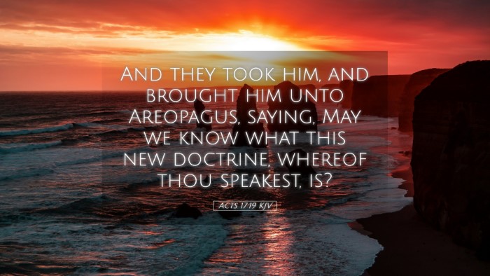 Picture 05 - Acts 17:19 KJV Desktop Wallpaper - And they took him, and brought him unto - Desktop Bible Verse Wallpaper