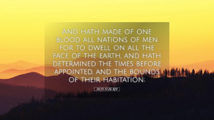 Picture 05 - Acts 17:26 KJV Desktop Wallpaper - And hath made of one blood all nations of men for - Desktop Bible Verse Wallpaper