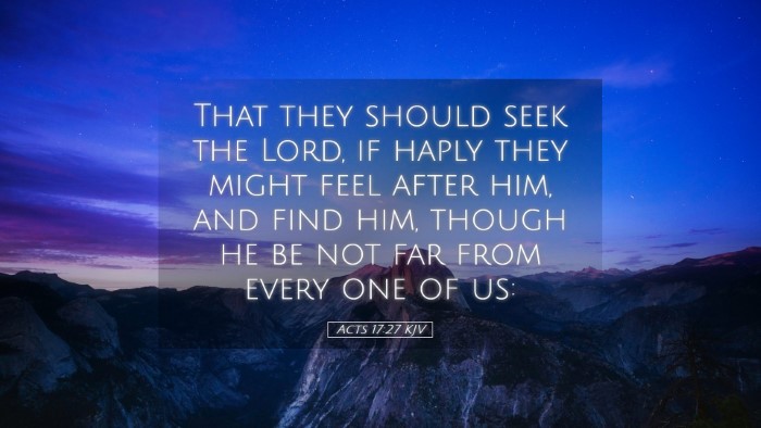 Picture 05 - Acts 17:27 KJV Desktop Wallpaper - That they should seek the Lord, if haply they - Desktop Bible Verse Wallpaper