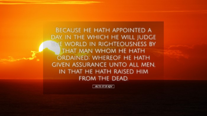 Picture 05 - Acts 17:31 KJV Desktop Wallpaper - Because he hath appointed a day, in the which he - Desktop Bible Verse Wallpaper
