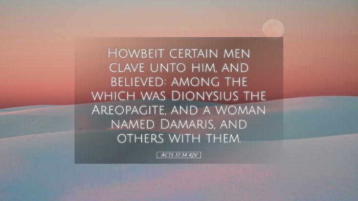 Picture 05 - Acts 17:34 KJV Desktop Wallpaper - Howbeit certain men clave unto him, and believed: - Desktop Bible Verse Wallpaper