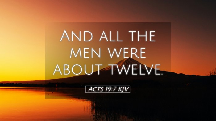 Picture 05 - Acts 19:7 KJV Desktop Wallpaper - And all the men were about - Desktop Bible Verse Wallpaper