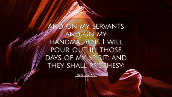 Picture 05 - Acts 2:18 KJV Desktop Wallpaper - And on my servants and on my handmaidens I will - Desktop Bible Verse Wallpaper
