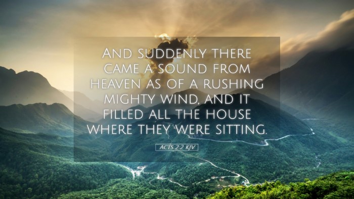 Picture 05 - Acts 2:2 KJV Desktop Wallpaper - And suddenly there came a sound from heaven as of - Desktop Bible Verse Wallpaper