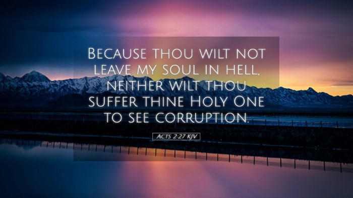 Picture 05 - Acts 2:27 KJV Desktop Wallpaper - Because thou wilt not leave my soul in hell, - Desktop Bible Verse Wallpaper