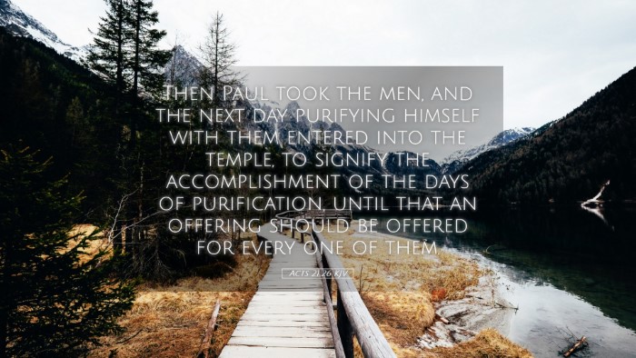 Picture 05 - Acts 21:26 KJV Desktop Wallpaper - Then Paul took the men, and the next day - Desktop Bible Verse Wallpaper