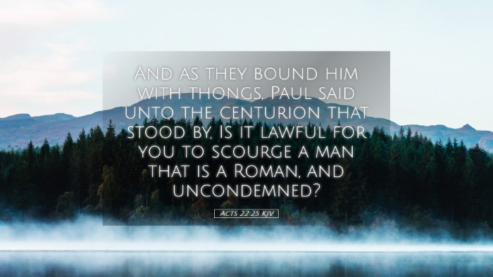 Picture 05 - Acts 22:25 KJV Desktop Wallpaper - And as they bound him with thongs, Paul said unto - Desktop Bible Verse Wallpaper