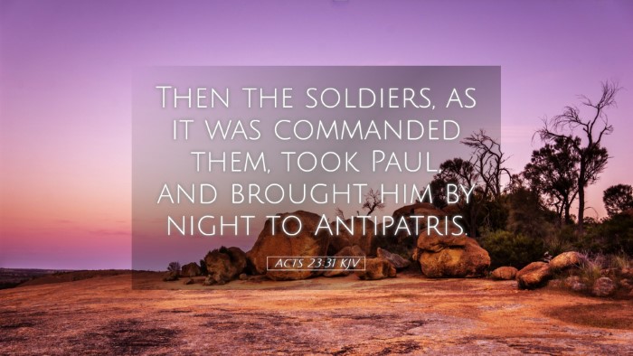 Picture 05 - Acts 23:31 KJV Desktop Wallpaper - Then the soldiers, as it was commanded them, took - Desktop Bible Verse Wallpaper