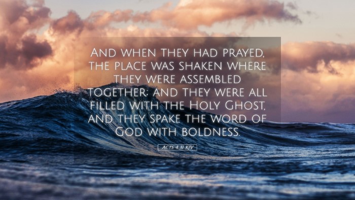 Picture 05 - Acts 4:31 KJV Desktop Wallpaper - And when they had prayed, the place was shaken - Desktop Bible Verse Wallpaper