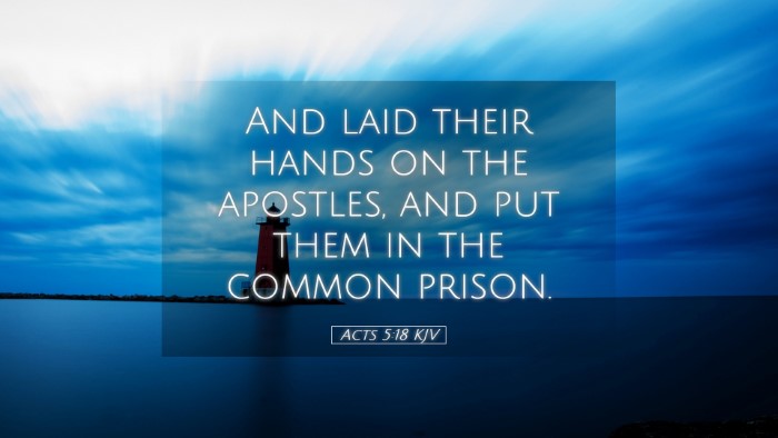 Picture 05 - Acts 5:18 KJV Desktop Wallpaper - And laid their hands on the apostles, and put - Desktop Bible Verse Wallpaper