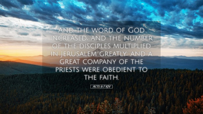 Picture 05 - Acts 6:7 KJV Desktop Wallpaper - And the word of God increased; and the number of - Desktop Bible Verse Wallpaper