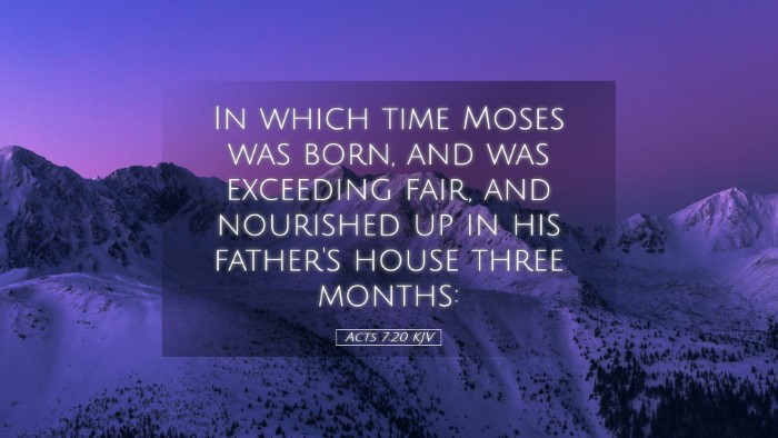 Picture 05 - Acts 7:20 KJV Desktop Wallpaper - In which time Moses was born, and was exceeding - Desktop Bible Verse Wallpaper