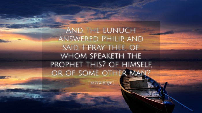Picture 05 - Acts 8:34 KJV Desktop Wallpaper - And the eunuch answered Philip, and said, I pray - Desktop Bible Verse Wallpaper