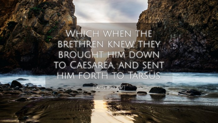 Picture 05 - Acts 9:30 KJV Desktop Wallpaper - Which when the brethren knew, they brought him - Desktop Bible Verse Wallpaper