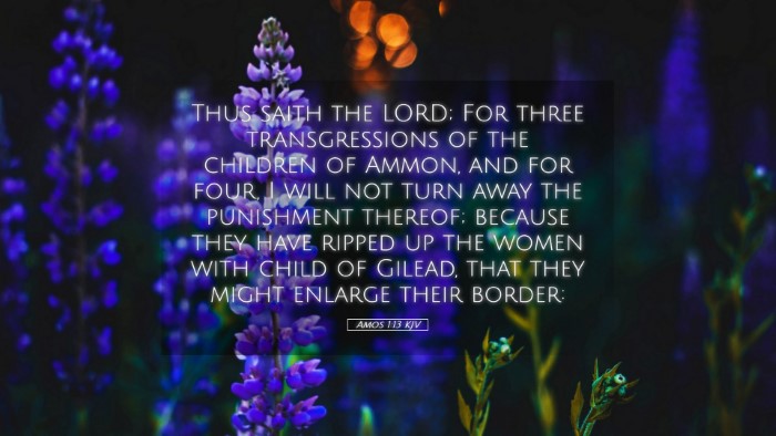 Picture 05 - Amos 1:13 KJV Desktop Wallpaper - Thus saith the LORD; For three transgressions of - Desktop Bible Verse Wallpaper