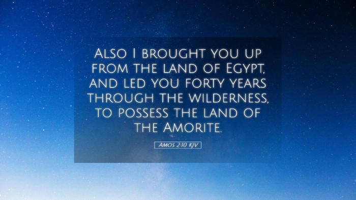 Picture 05 - Amos 2:10 KJV Desktop Wallpaper - Also I brought you up from the land of Egypt, and - Desktop Bible Verse Wallpaper