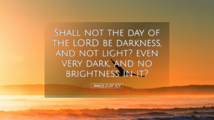 Picture 05 - Amos 5:20 KJV Desktop Wallpaper - Shall not the day of the LORD be darkness, and - Desktop Bible Verse Wallpaper